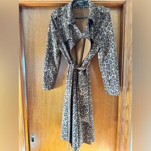 Long tie trench coat